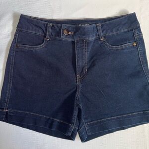 d.jeans Dark Wash Stretch Denim Shorts Size 6